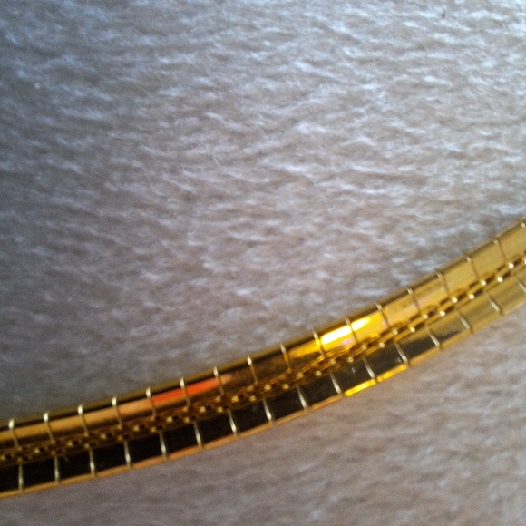 18K Yellow Gold Plated Popcorn Necklace by Moda Al Massimo - Picture 3 of 7